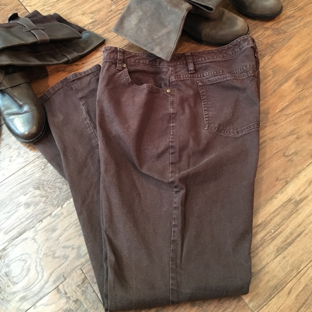 Liz Claiborne Dark Brown Bootcut Jeans
